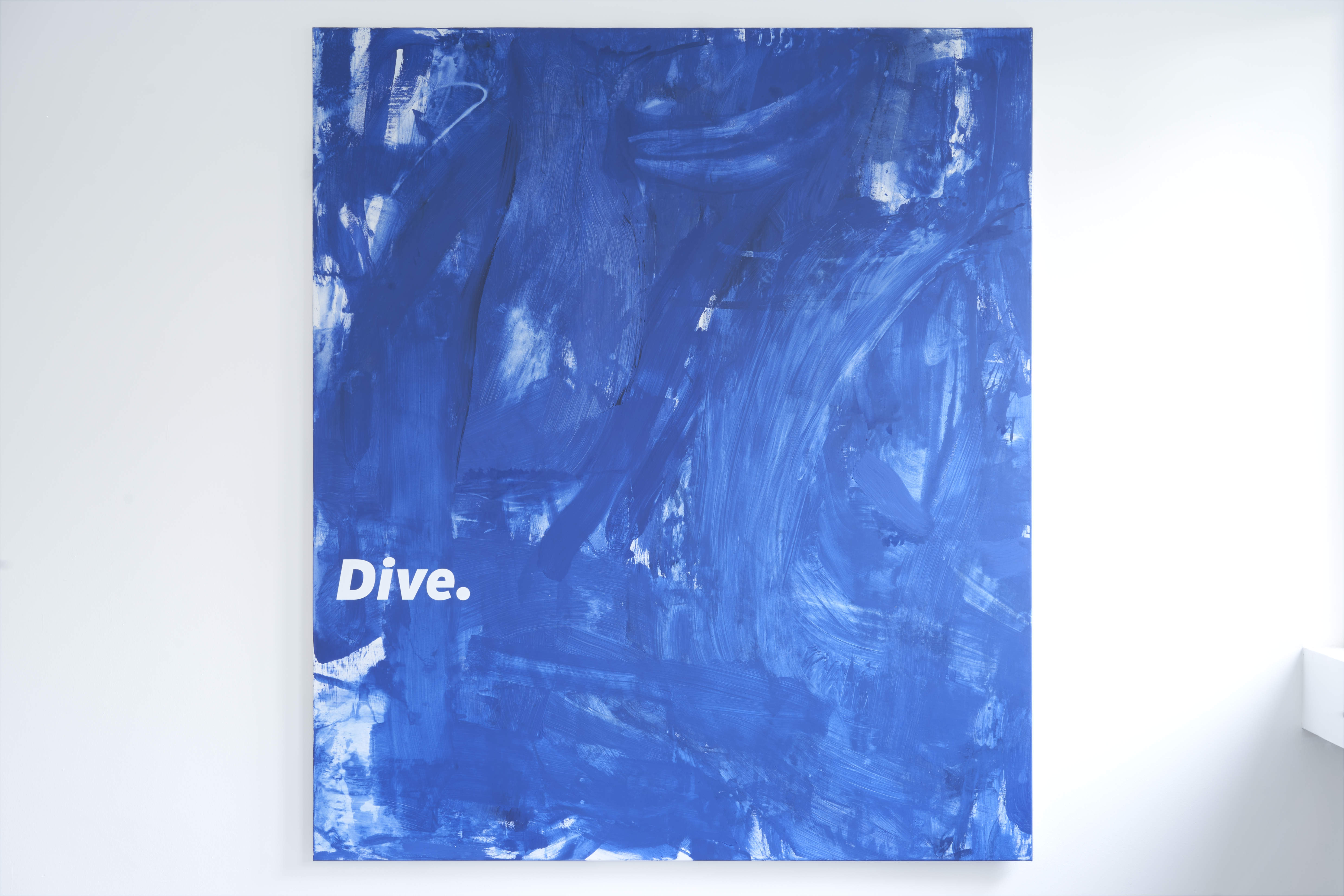 Joseph Cornelius, Dive., Acrylics on canvas, 220 x 190 cm, 2024